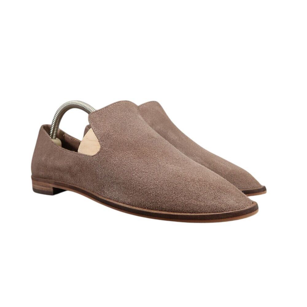 Levity Shoes Womens 8.5 Loafer Slip On Suede Carla Classic Career Slipper Brown